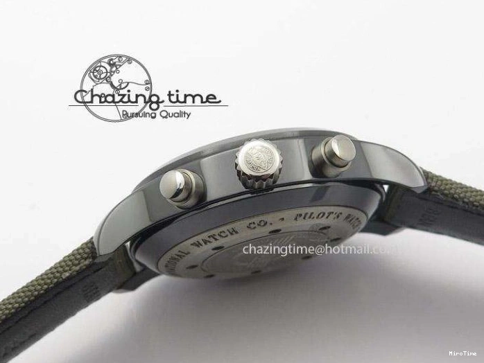 MIROTIME 0401 Pilot Top Gun Miramar IWC388002 ZF 1:1 Best Edition Ceramic Case On Nylon Strap A Practical 7345